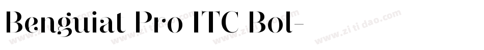 Benguiat Pro ITC Bol字体转换